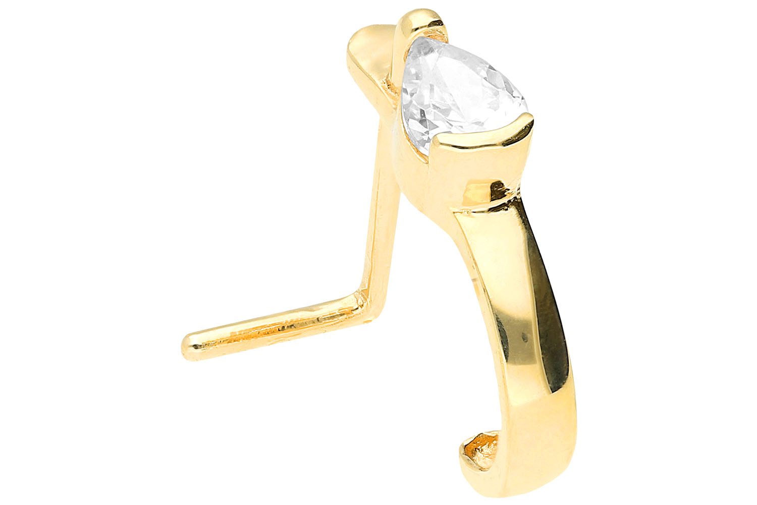 Chirurgenstahl Nasenstecker Nasenpiercing KRISTALLTROPFEN ++SALE++